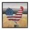 Stupell Industries American Flag Rooster Framed Giclee Art